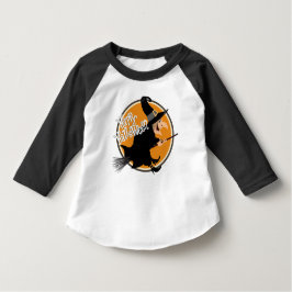 Witch Flies på Broomstick Happy halloween T-shirt