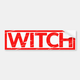 Witch Frimärke Bildekal