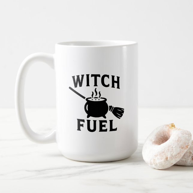 Witch Fuel Mugg - Funny Halloween Coffee Kopp (Med munk)