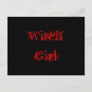 Witch Girl Vykort