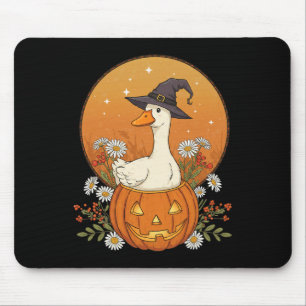 Witch Goose Halloween Pumpkin Flowers Cute Funny Musmatta
