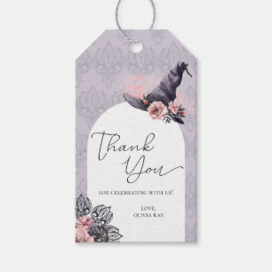 Witch Halloween Birthday eller Baby Shower Presentetikett