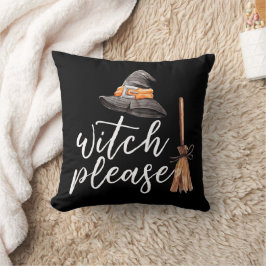 Witch, Halloween Black Kudde