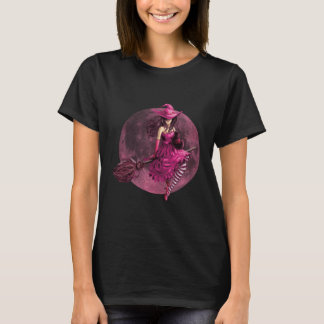 Witch Halloween Breast Cancer T Shirt