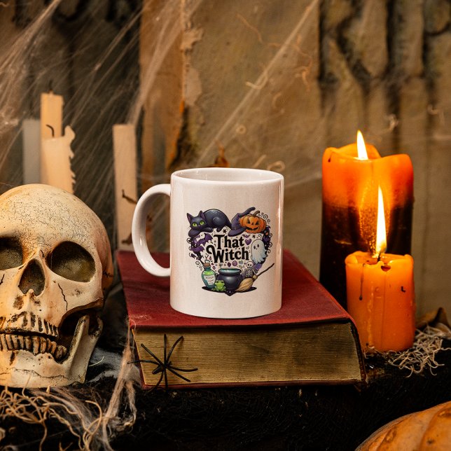 Witch Halloween Coffee Mugg (Skapare uppladdad)