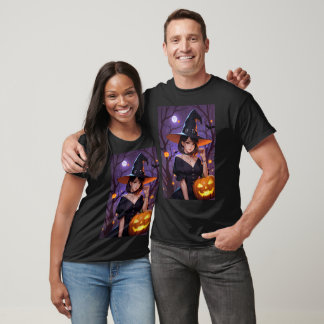Witch Halloween-dagskorgar par T-Shirt