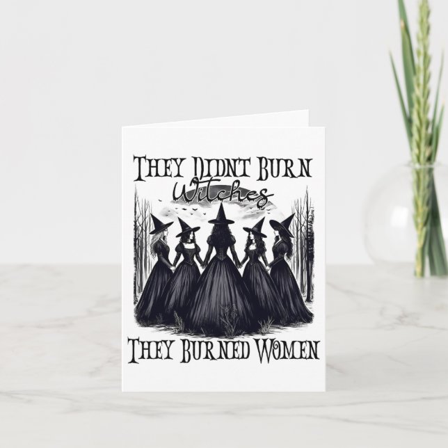 Witch Halloween, de brände inte vittnen de brände Kort (Framsida)
