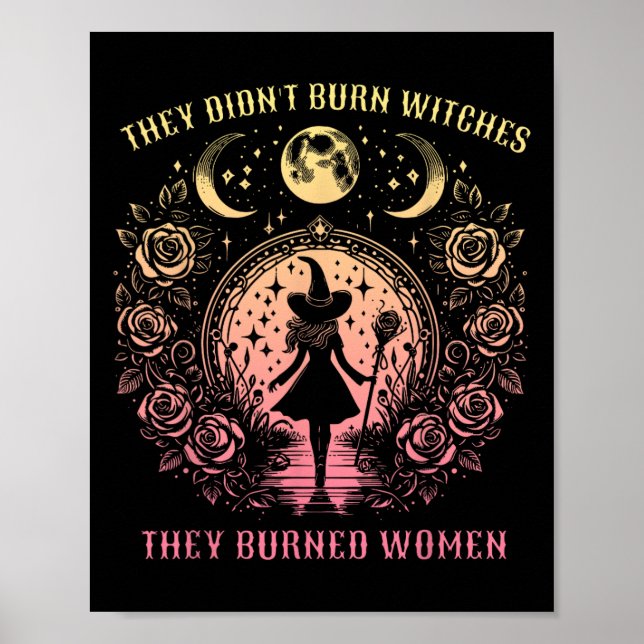 Witch Halloween, de brände inte vittnen de brände Poster (Framsidan)