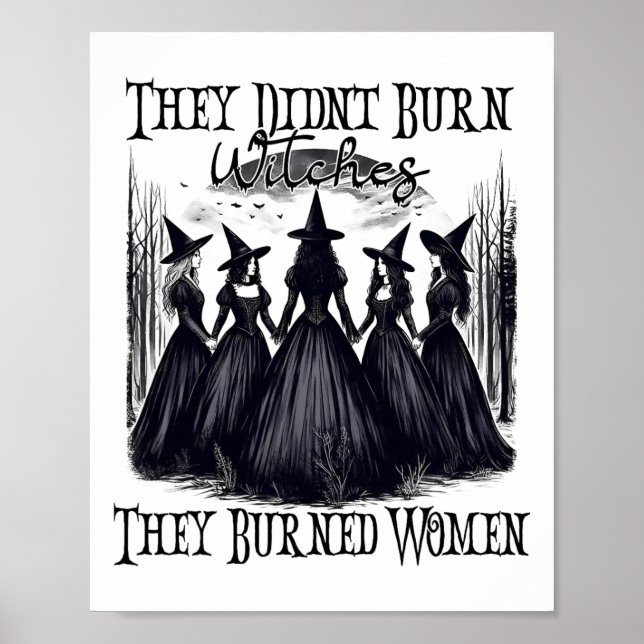 Witch Halloween, de brände inte vittnen de brände Poster (Framsidan)