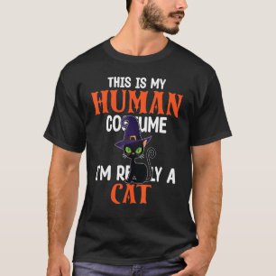 Witch Halloween det här är min mänskliga dräkt jag T Shirt