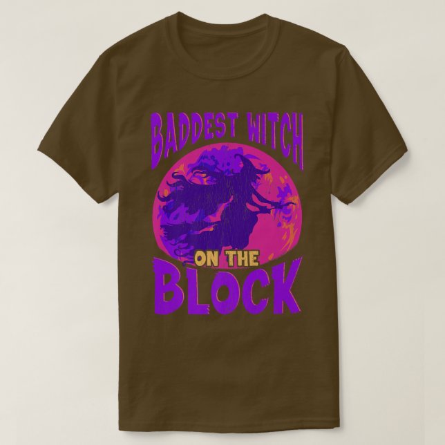 Witch Halloween fest 623 T Shirt (Design framsida)