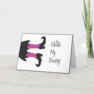 Witch Halloween-kort Tack Kort