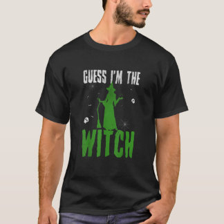 Witch Halloween-kostym för par set T Shirt