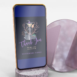 Witch Halloween-möhippa tack för ditt kort