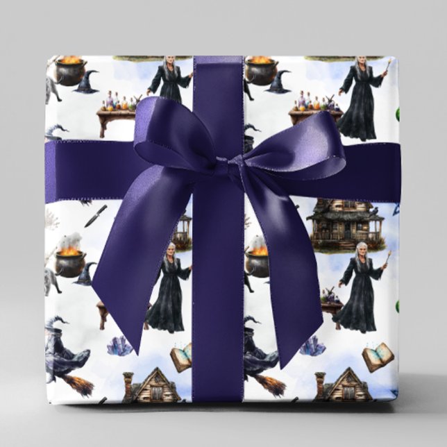 Witch Halloween Presentpapper (Skapare uppladdad)