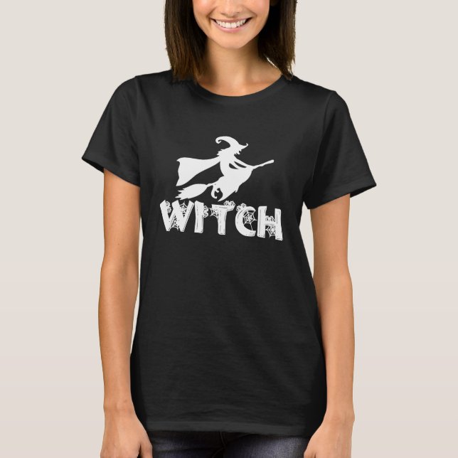 Witch Halloween T Shirt (Framsida)