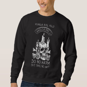 Witch Halloween Witchcraft Lång Ärmad Tröja