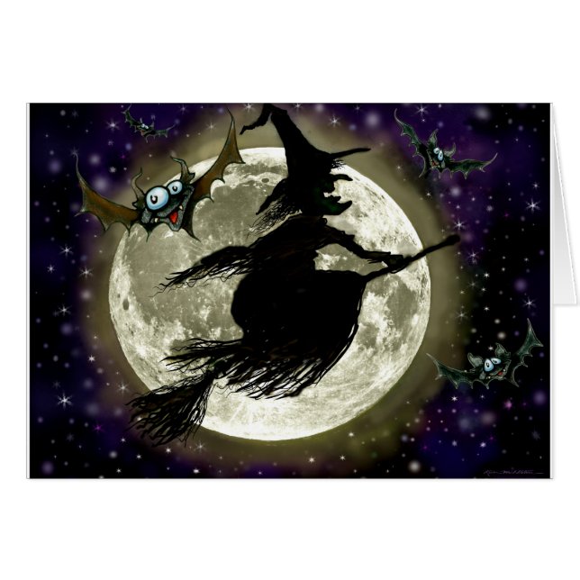 Witch Hälsningskort (Framsidan Horizontal)