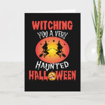 Witch Happy halloween Card