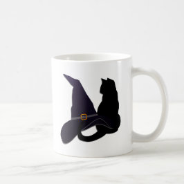 Witch Hat and Cat Kaffemugg