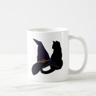 Witch Hat and Cat Kaffemugg