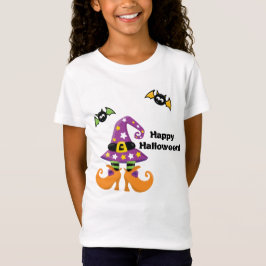 Witch Hat and Feet Halloween T Shirt