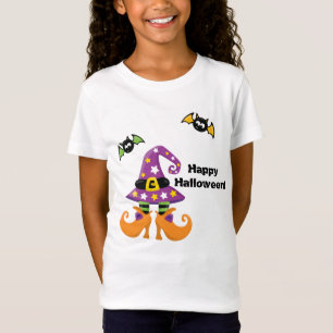 Witch Hat and Feet Halloween T Shirt