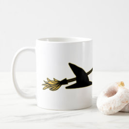 Witch Hat & Broom Kaffemugg