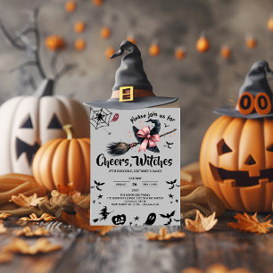 Witch Hat Custome Vuxen Halloween fest Inbjudningar
