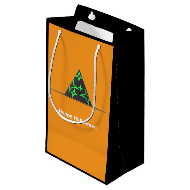 Witch Hat Halloween Gift Bag (Framsidan Vinklad)