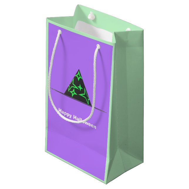 Witch Hat Halloween Gift Bag (Framsidan Vinklad)