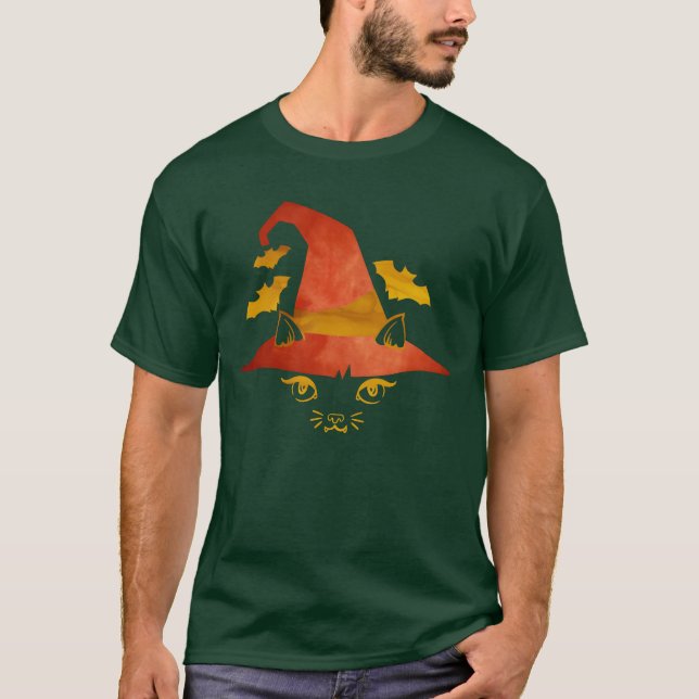 Witch Hat Halloween Halloween fest Creepy-gåva T Shirt (Framsida)