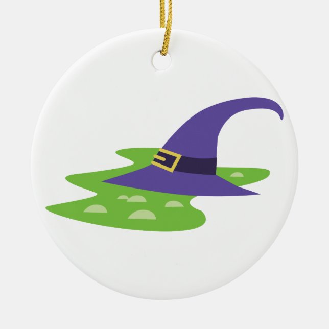 Witch Hat Julgransprydnad Keramik (Framsidan)