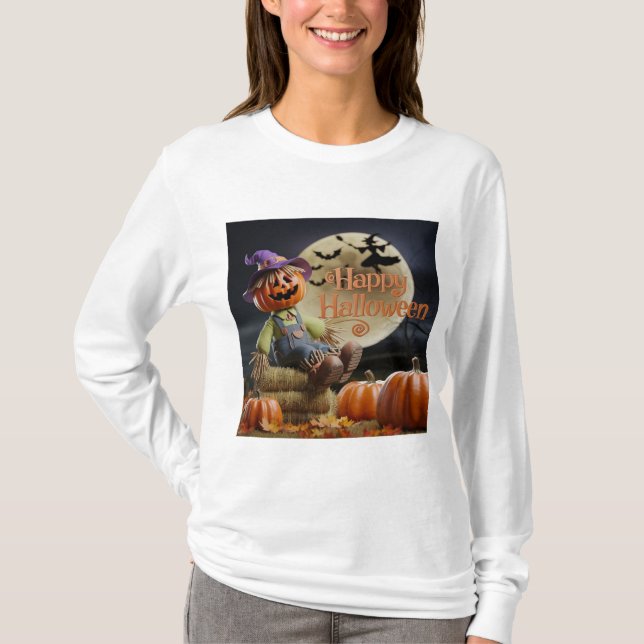 Witch Hat Långärmad T-Shirt (Framsida)