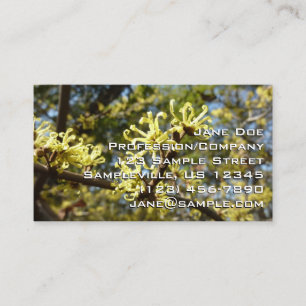 Witch Hazel Flowers Visitkort