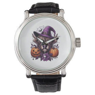 Witch Highland Halloween Cow Armbandsur