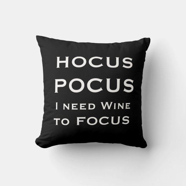 Witch Hocus Pocus Halloween Kudde (Framsida)
