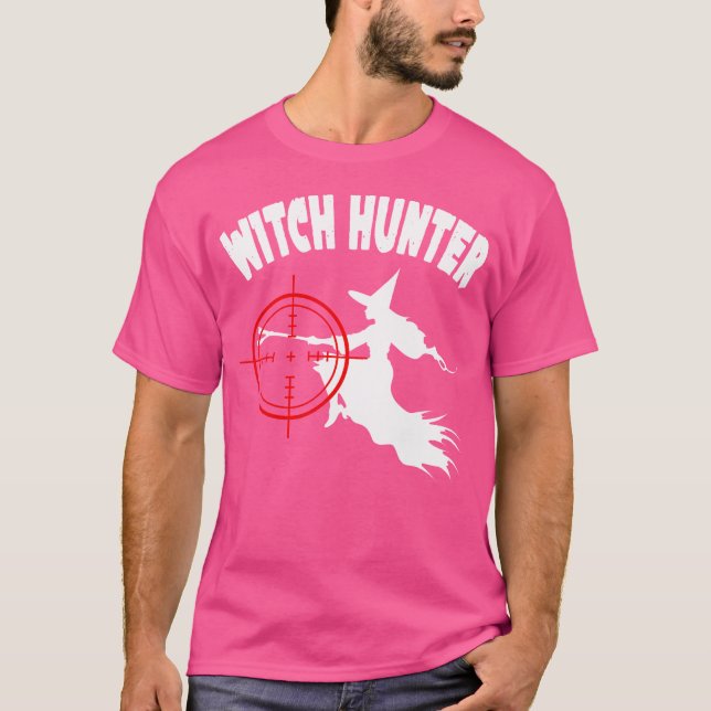 Witch Hunter Funny Party Halloween T Shirt (Framsida)