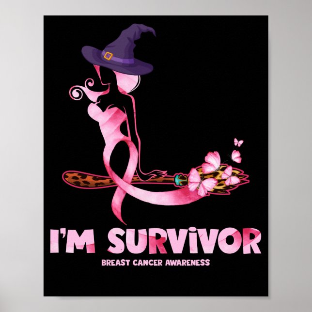 Witch I är Survivor Breast Cancer Awareness Poster (Framsidan)