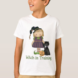 Witch in Training Halloween Barn Sweatshirt T-shirt