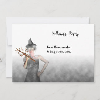 Witch - inbjudan till Halloween fest