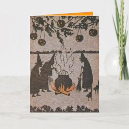 Witch Jack O'Lantern Cauldron Uggla Kort