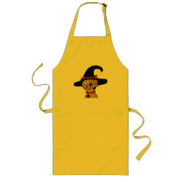 Witch Kattunge Långt Förkläde
