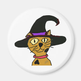 Witch Kattunge Magnet