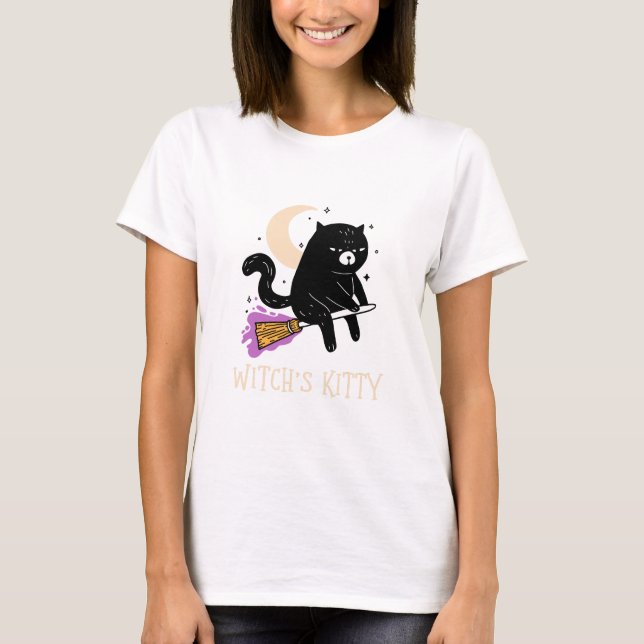 Witch Kattunge T Shirt (Framsida)