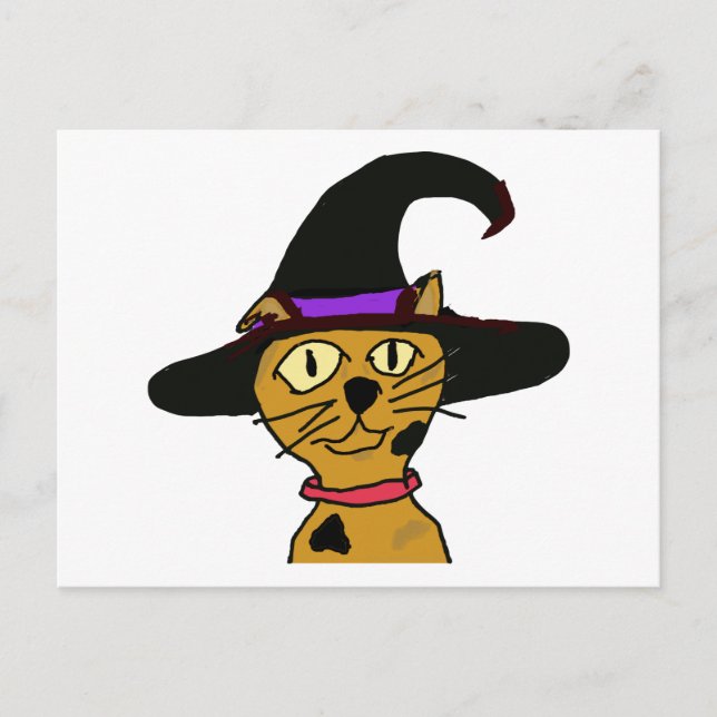 Witch Kattunge Vykort (Framsida)
