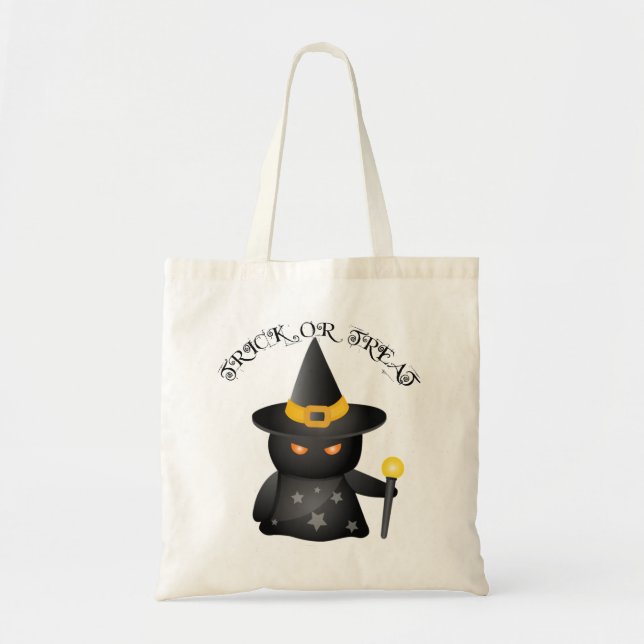 Witch - Kids Halloween Bag Tygkasse (Framsidan)