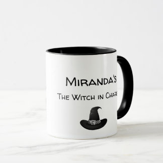 Witch Kitchen Magic Personalize Namn Black Mugg