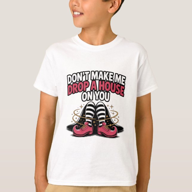 Witch Legs – Drop a House Funny Halloween Quote T Shirt (Framsida)