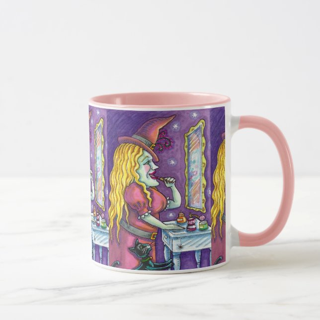 WITCH LIPSTICK, PARFYM & NAGEL POSH, FUNNY CUTE MUGG (Höger)